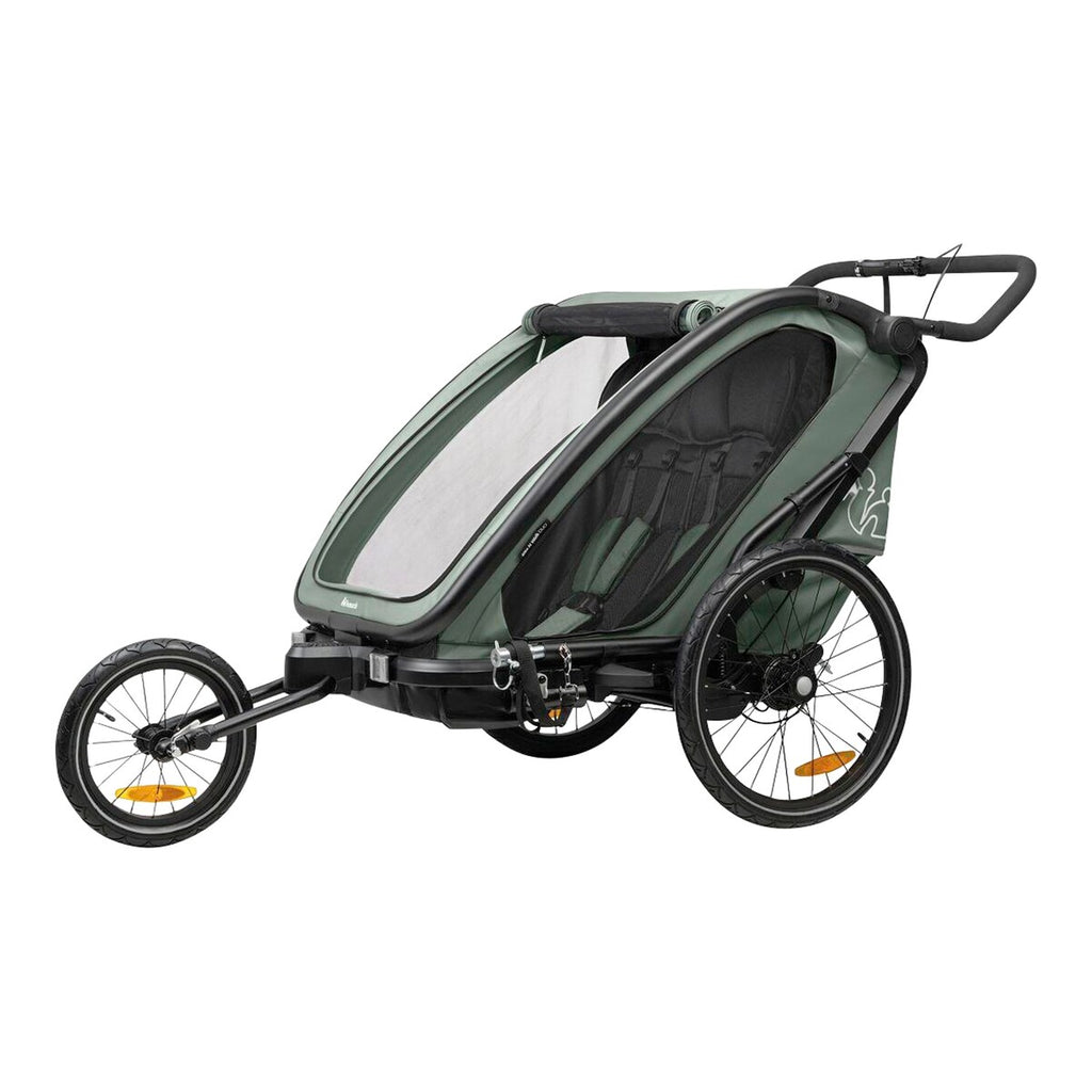 Sykkeltilhenger Bike N Walk for to barn fra 6 mnd - Hauck