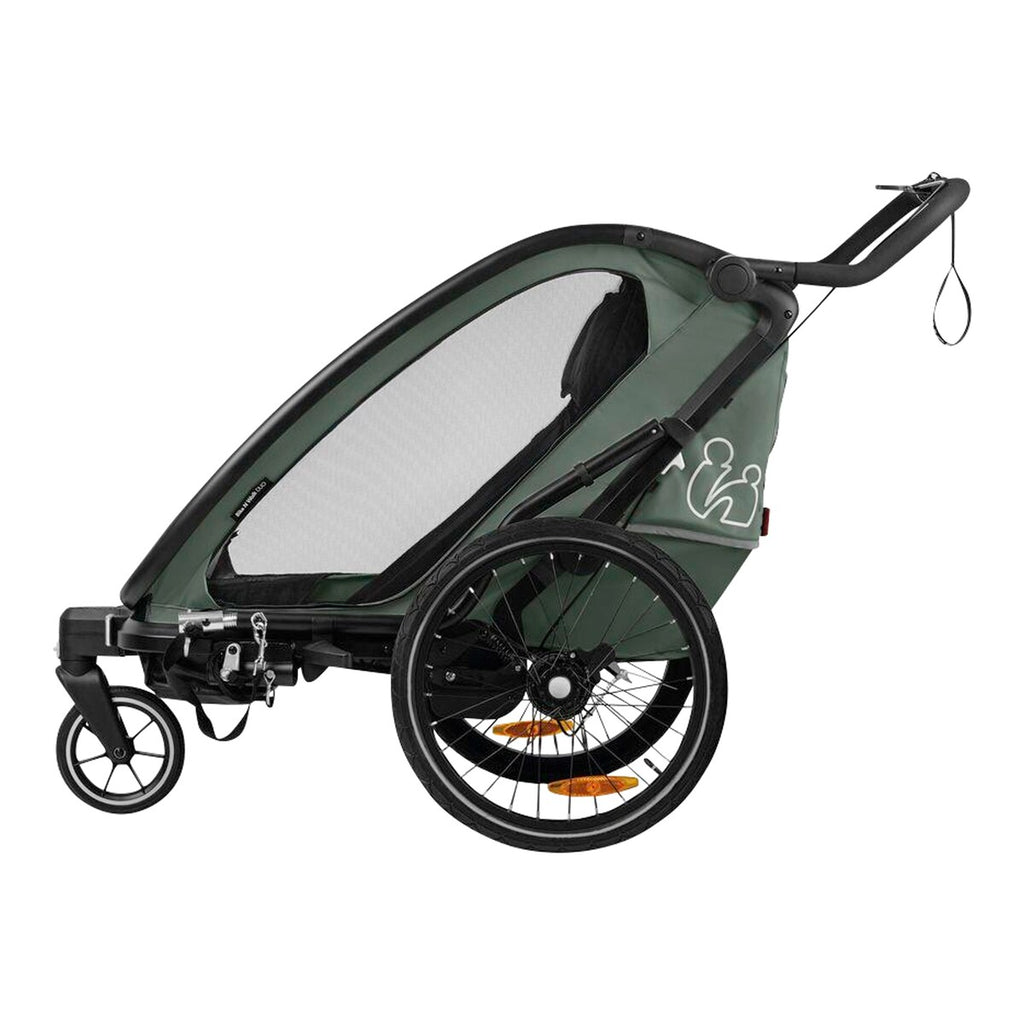 Sykkeltilhenger Bike N Walk for to barn fra 6 mnd - Hauck