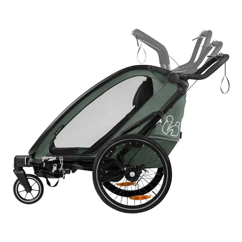 Sykkeltilhenger Bike N Walk for to barn fra 6 mnd - Hauck