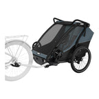 Sykkeltilhenger Chariot Cab2 for 2 barn bakside