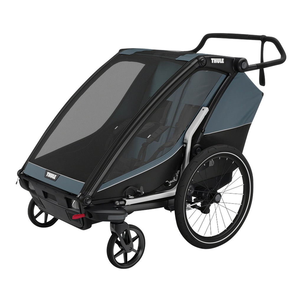 Detalj av sete i Sykkeltilhenger Chariot Cab2 for 2 barn