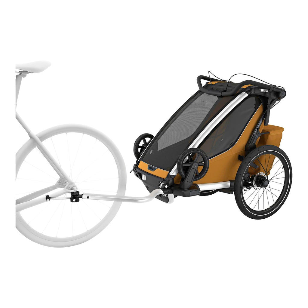 Detalj av luftfylte hjul på Sykkeltilhenger Chariot Sport 2 Single 2024