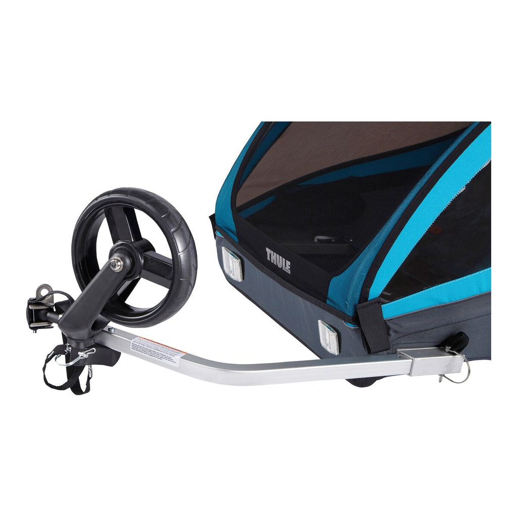 Oversikt over Sykkeltilhenger Coaster XT for 2 barn med seter