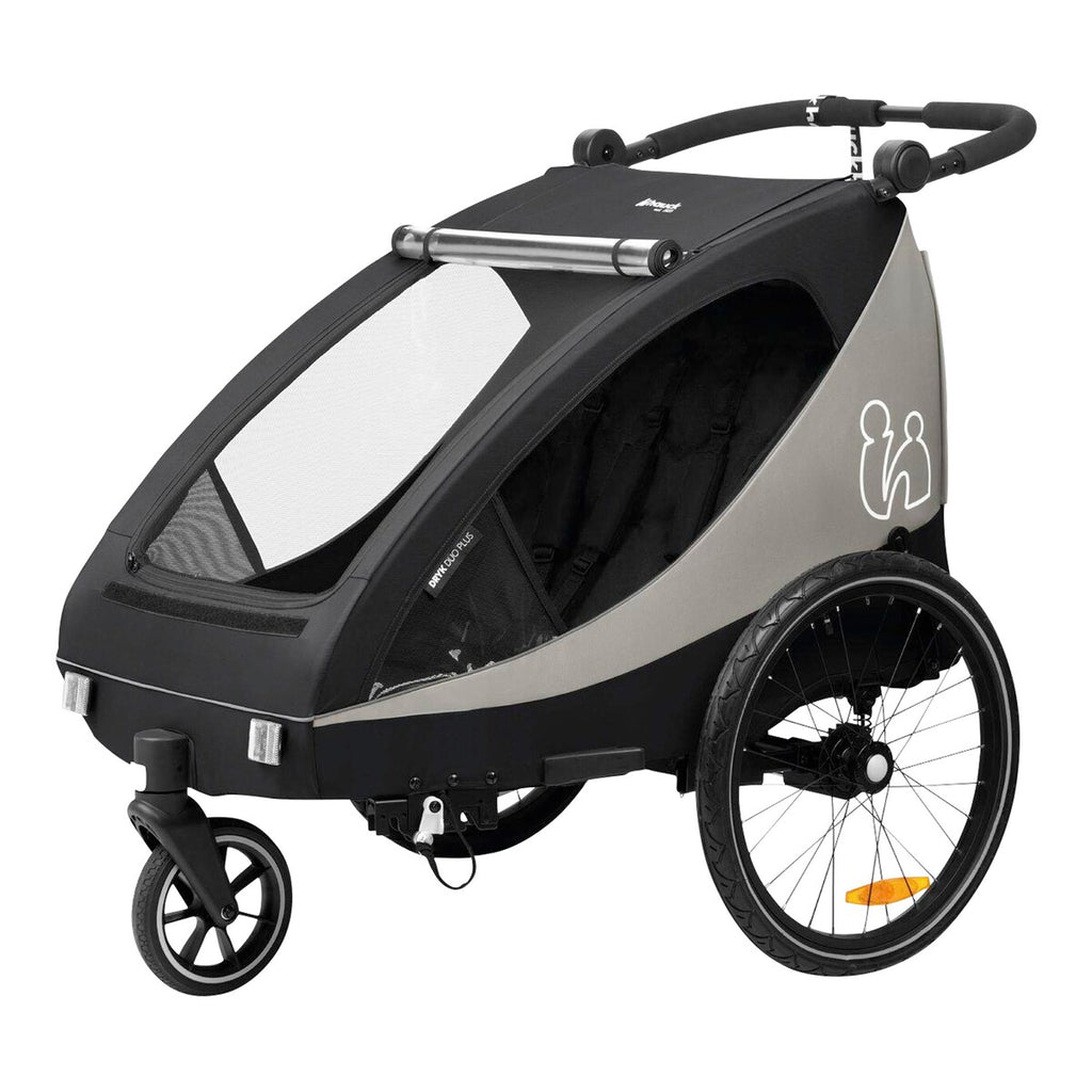Sykkeltilhenger Dryk Duo Plus for 2 barn, fra 6 mnd - Hauck