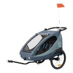 Sykkeltilhenger Dryk Duo Plus for 2 barn, fra 6 mnd - Hauck