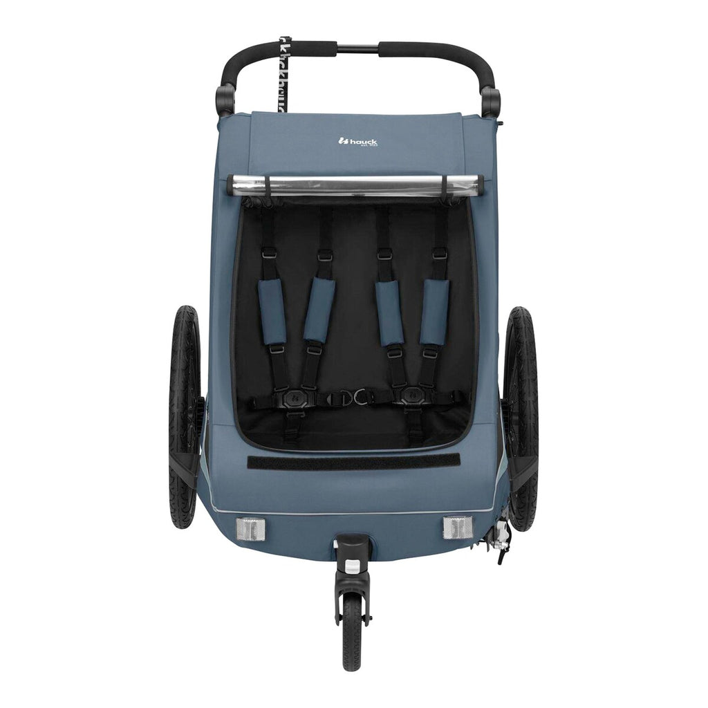 Sykkeltilhenger Dryk Duo Plus for 2 barn, fra 6 mnd - Hauck
