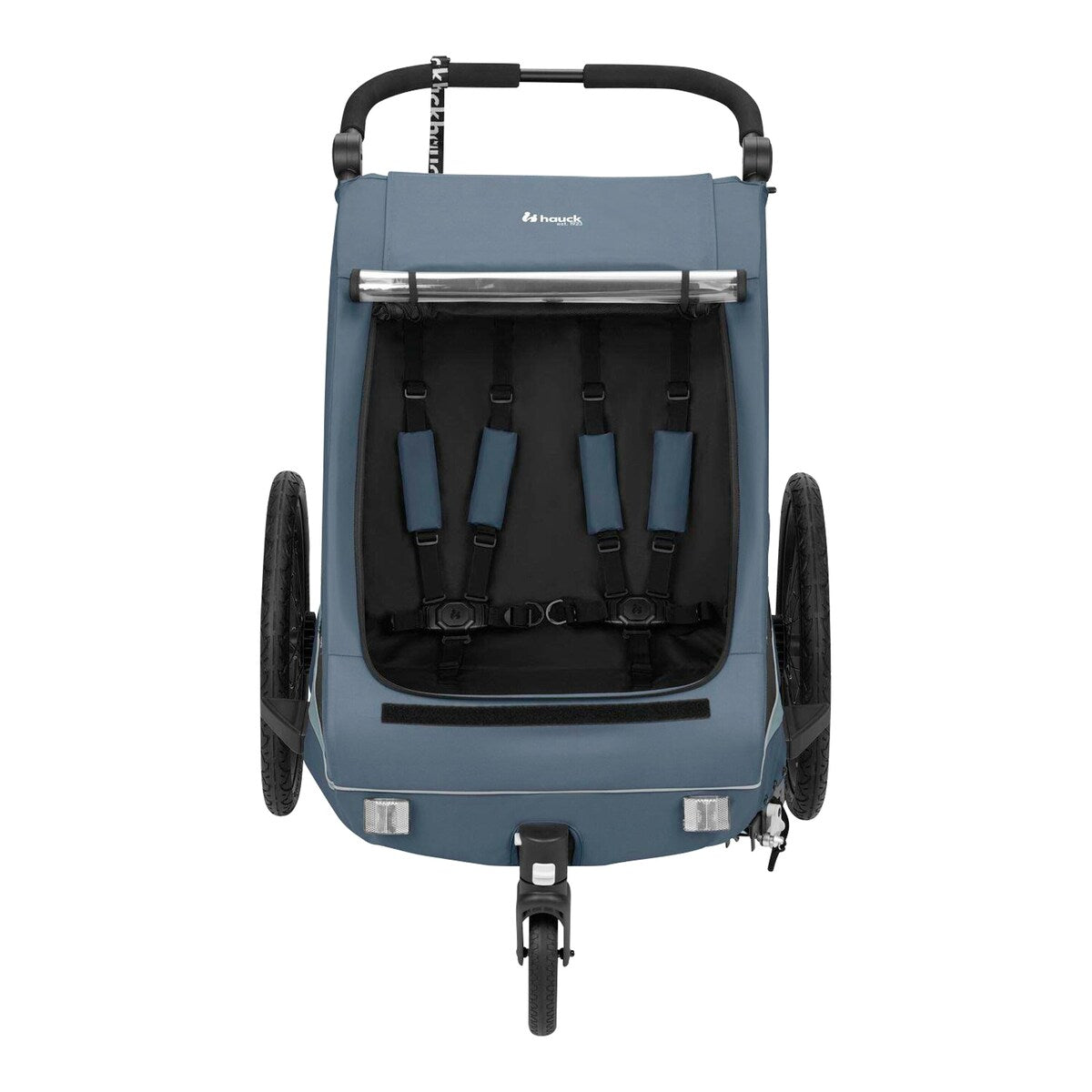 Sykkeltilhenger Dryk Duo Plus for 2 barn, fra 6 mnd - Hauck