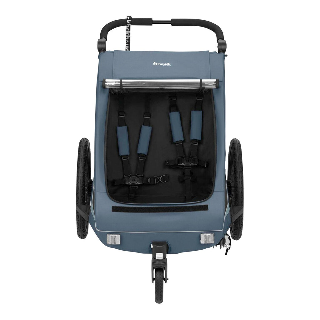 Sykkeltilhenger Dryk Duo Plus for 2 barn, fra 6 mnd - Hauck