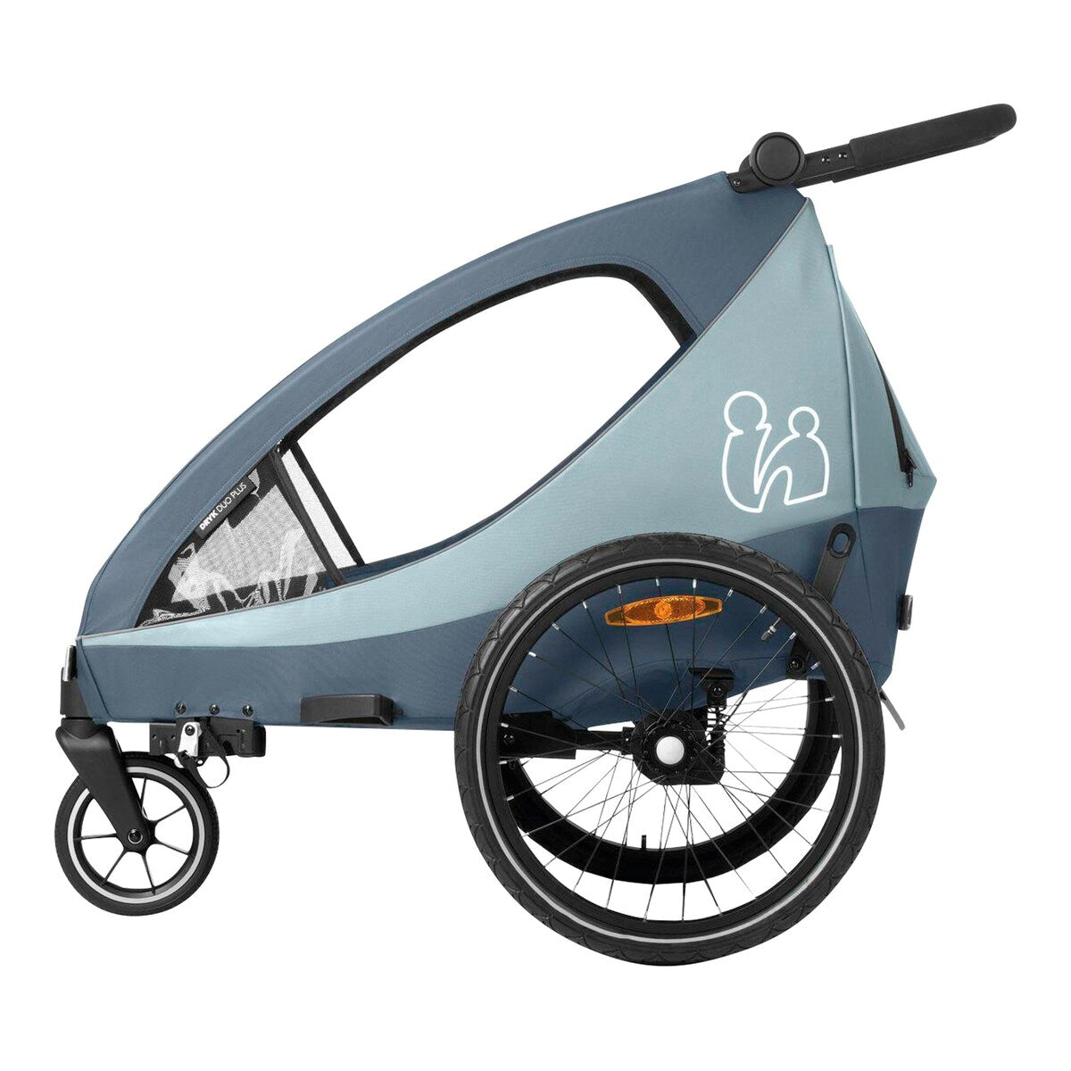Sykkeltilhenger Dryk Duo Plus for 2 barn, fra 6 mnd - Hauck