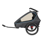 Montert Sykkeltilhenger Kidgoo 1 jogger og buggy med kalesje