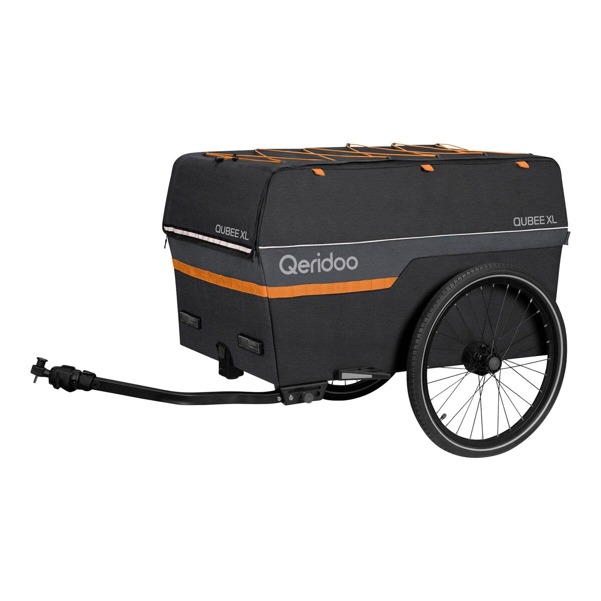 Sykkeltilhenger Qubee XL 220 liter nærbilde hjul