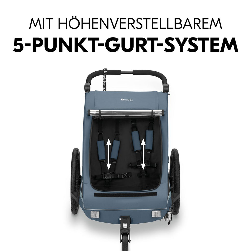 Sykkelvogn Dryk Duo Plus 2-i-1 oversiktsvindu