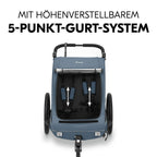 Sykkelvogn Dryk Duo Plus 2-i-1 oversiktsvindu