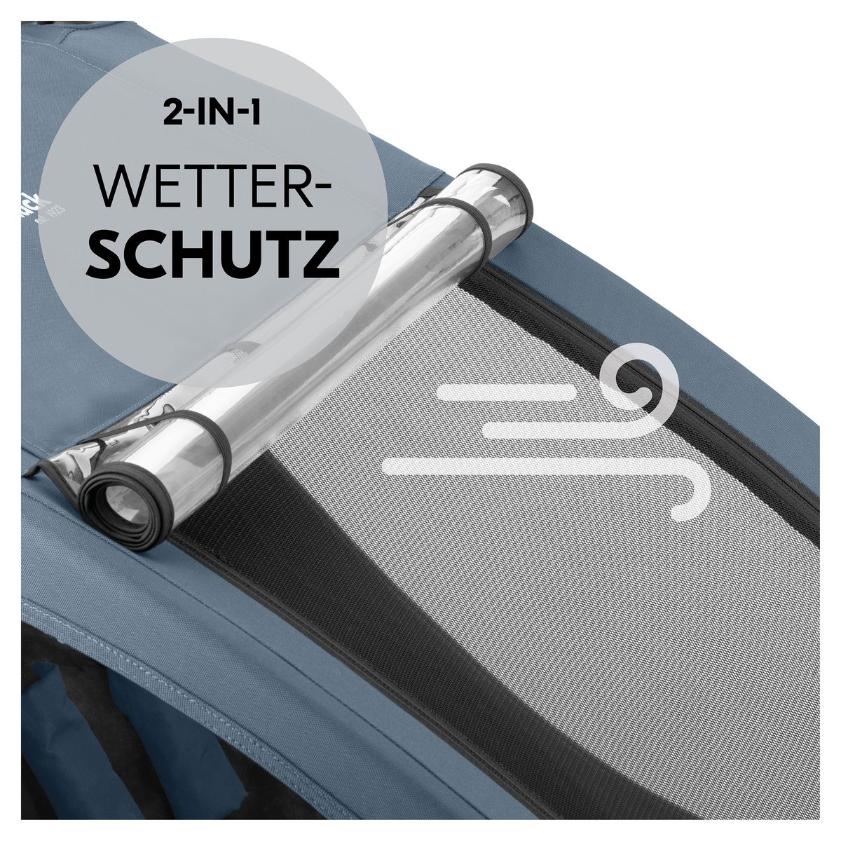 Sykkelvogn Dryk Duo Plus 2-i-1 transportlommer
