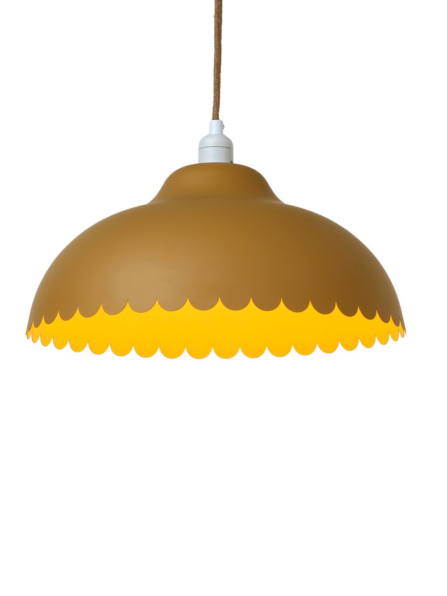 Taklampe i metall med buekant 40 cm til barnerom forfra