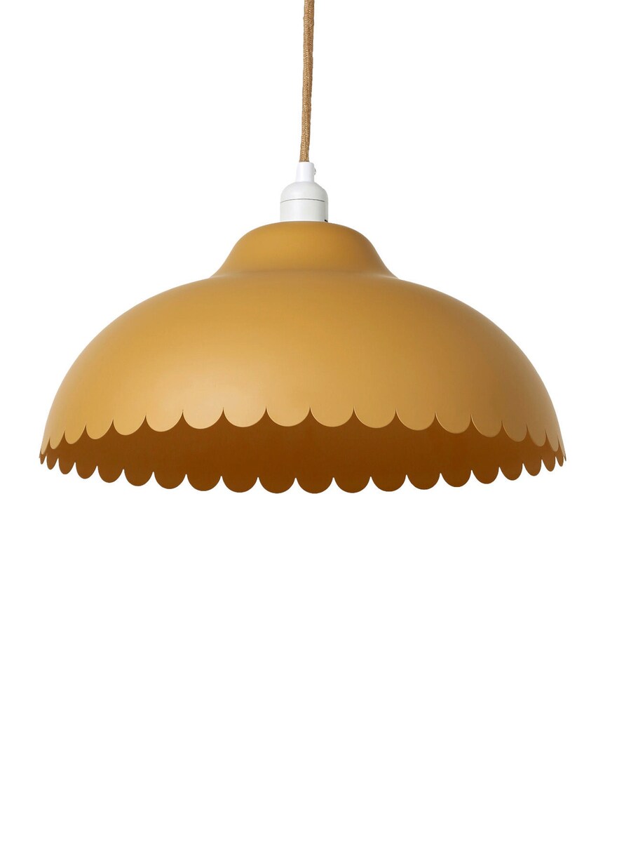 Taklampe i metall med buekant 40 cm til barnerom detalj av buekant