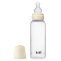 Tåteflaske Baby Bottle Round 270 ml med flaskesmokk medium - Bibs forfra