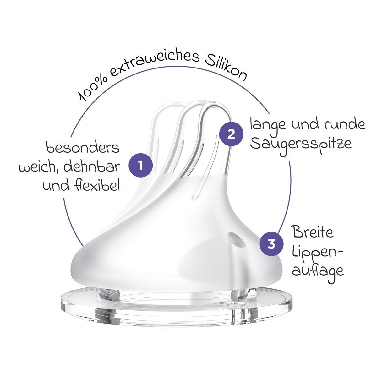 Tåteflaske i glass 2-pakning 160 ml NaturalWave str. S - Lansinoh holdt i hånden