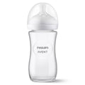 Tåteflaske i glass Natural Response 240 ml, smokk 1M+ fra Philips Avent forfra