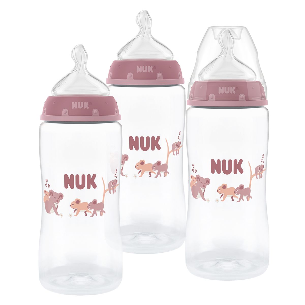 Tåteflaske i plast 3-pack First Choice Plus 300 ml 0-6 mnd - Nuk forfra