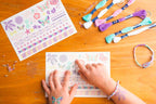 Nærbilde av perler i Cool Summer settet