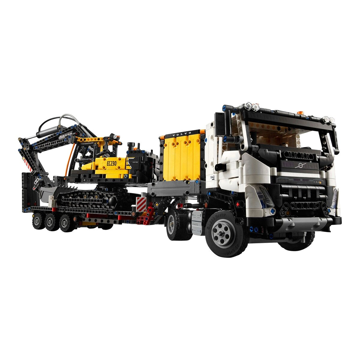 Technic Volvo FMX lastebil med EC230 Electric beltegraver bakside