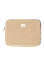Teddy laptopveske 15 tommer ecru forfra