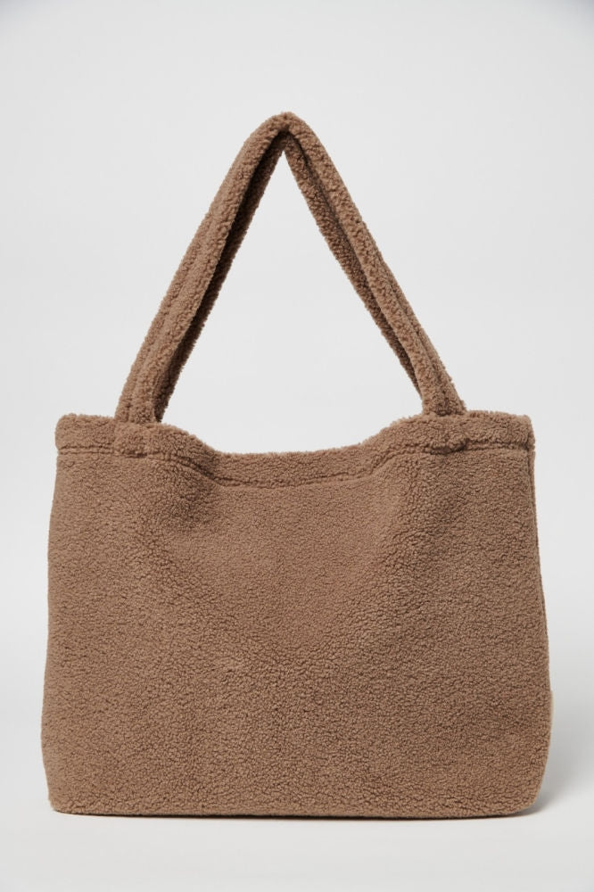 Teddy mammaveske brun 58x42 cm Øko-Tex forfra