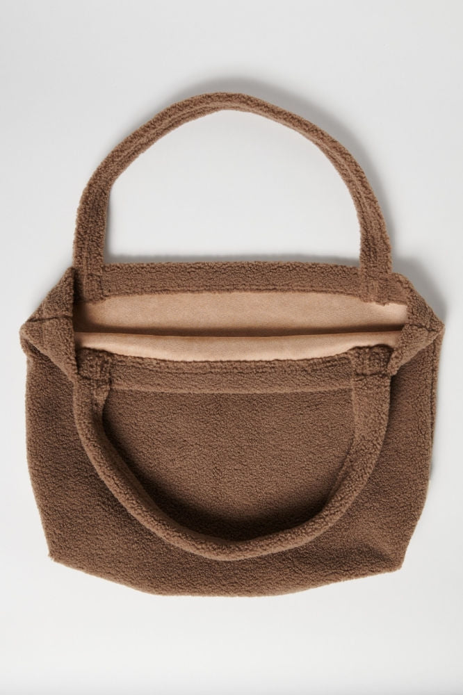 Teddy mammaveske brun 58x42 cm Øko-Tex montert på barnevogn