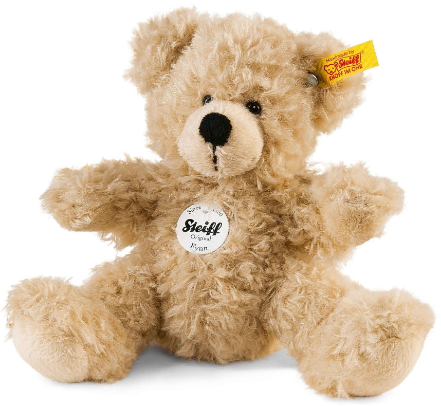 Teddybjørn Fynn 18 cm beige plysj polyester framside