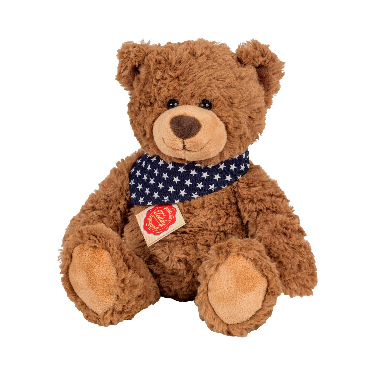 Teddybjørn i plysj 38 cm fra fødsel forfra