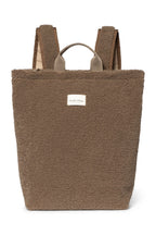 Teddyryggsekk for voksne brun 41x39 cm forfra