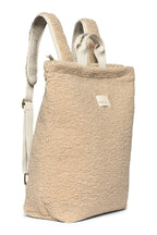 Detalj av teddyryggsekk for voksne ecru 41x39 cm polyester Studio Noos