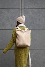 Teddyryggsekk for voksne ecru 41x39 cm polyester Studio Noos med åpen glidelås