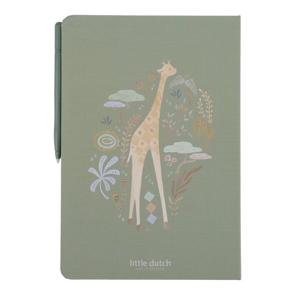 Tegnetablet Safari Friends med 30 maler - Little Dutch