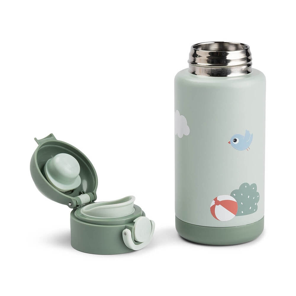 Termosflaske Playground grønn 340 ml rustfritt stål detalj av lokk
