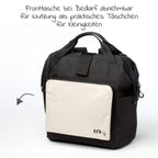 Stellesekk med stellematte, flaskeholder og feste til barnevogn - TFK