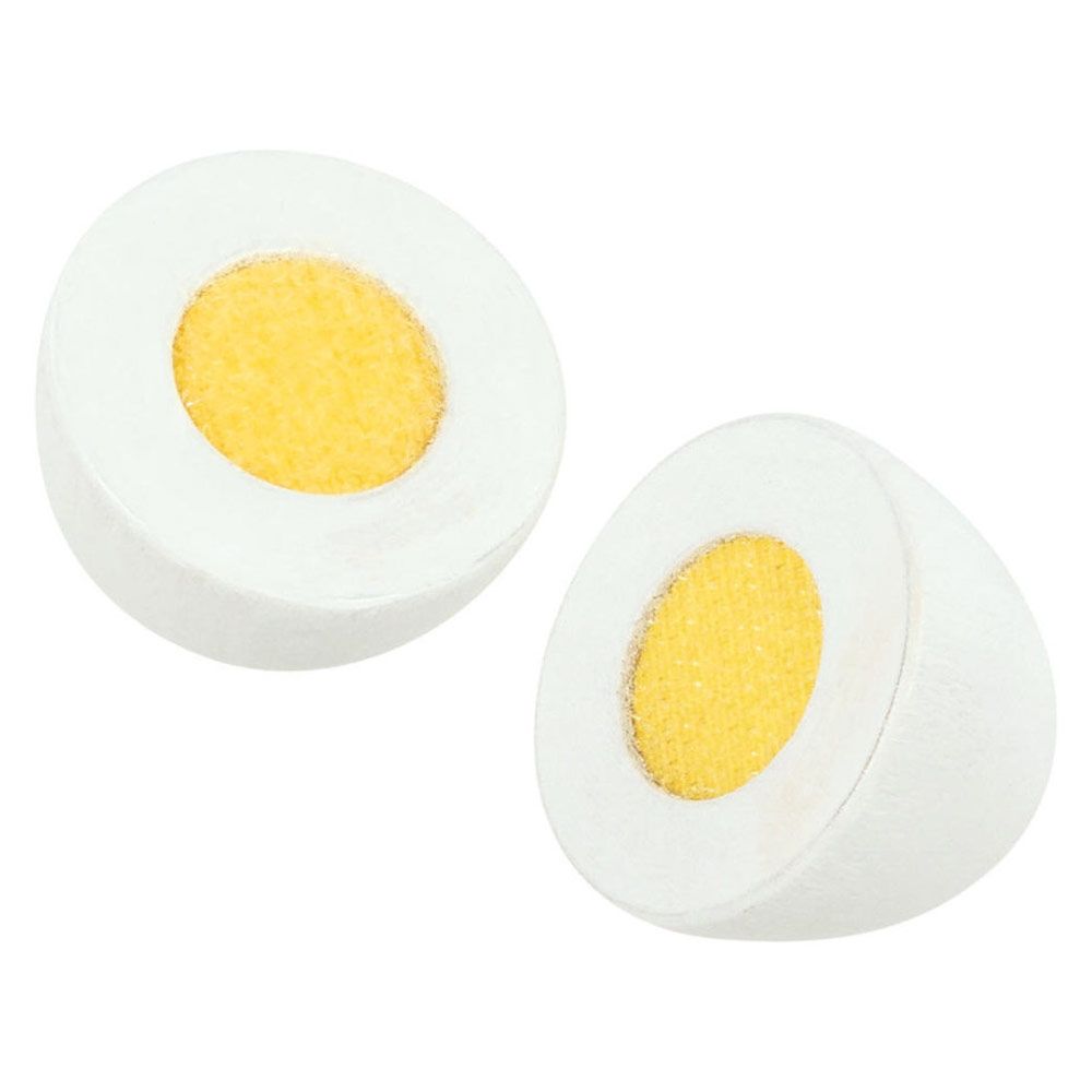 Tilbehør til lekebutikk, 6 egg med borrelås - Goki detalj av borrelås