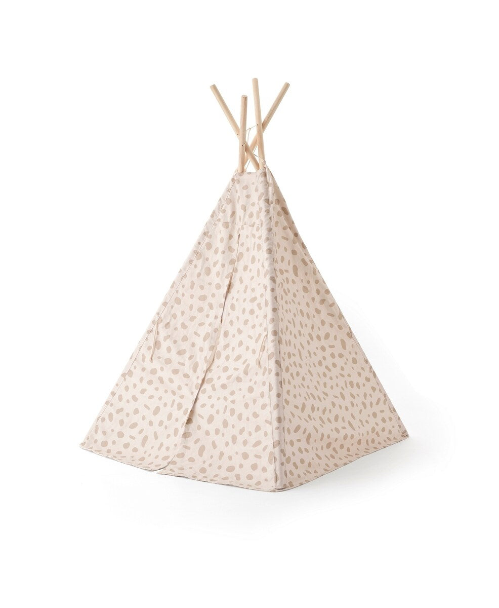 Tipi-leketelt med flekkmønster 100x95x140 cm bomull bakside