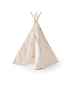 Tipi-leketelt med flekkmønster 100x95x140 cm bomull forfra