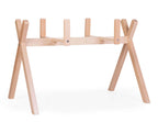 Tipi-stativ for moseskorg med Play&Gym-funksjon, natur - Childhome forfra
