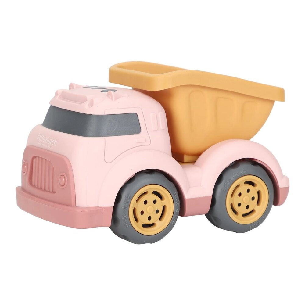 Tipplastebil 17 cm rosa - Little Dutch forfra