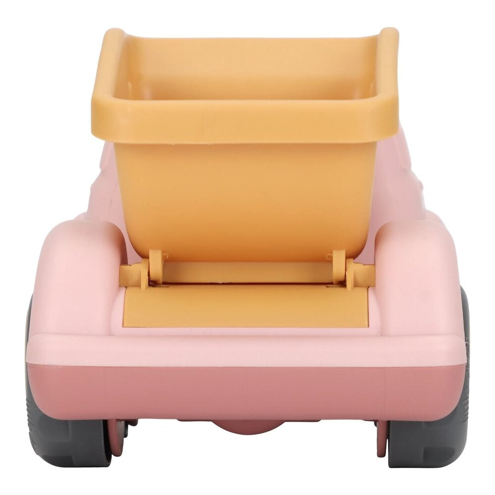 Tipplastebil 17 cm rosa - Little Dutch detalj av tippefunksjon