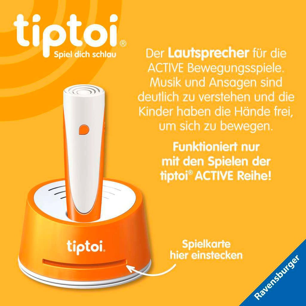 nærbilde av tiptoi ACTIVE høyttaler for bevegelsesspill