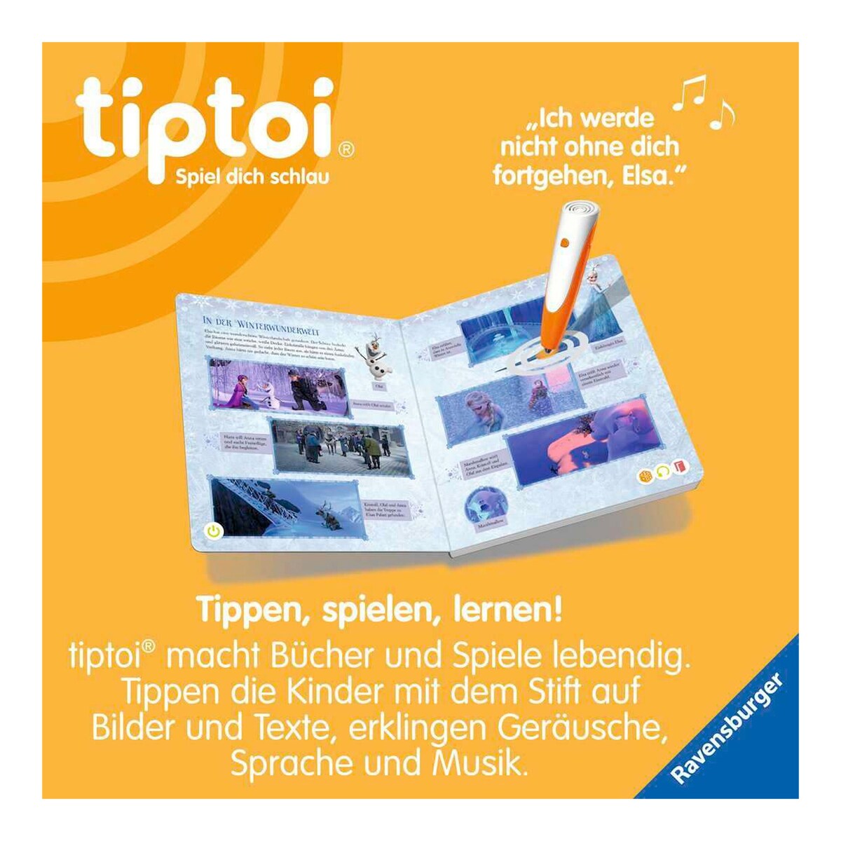 tiptoi® bok Disney Frost fra 4 år 24 sider bakside