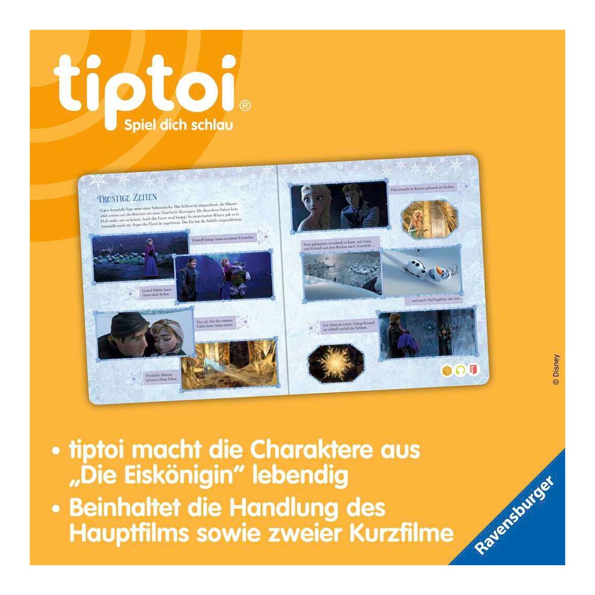 tiptoi® bok Disney Frost fra 4 år 24 sider detalj av illustrasjon