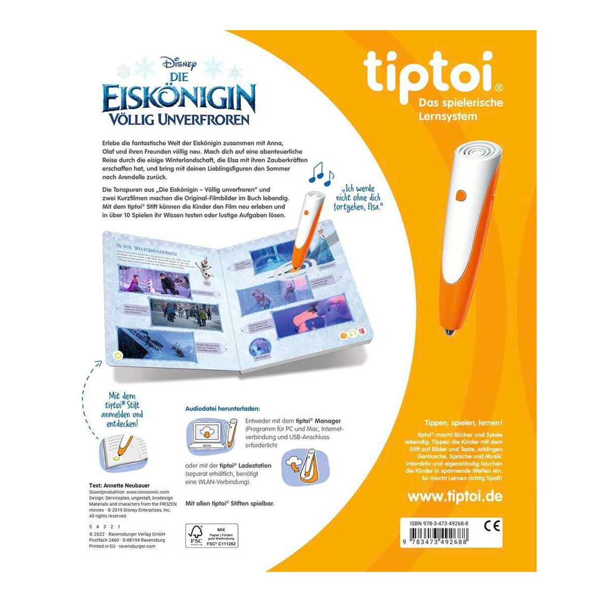 tiptoi® bok Disney Frost fra 4 år 24 sider nærbilde av side