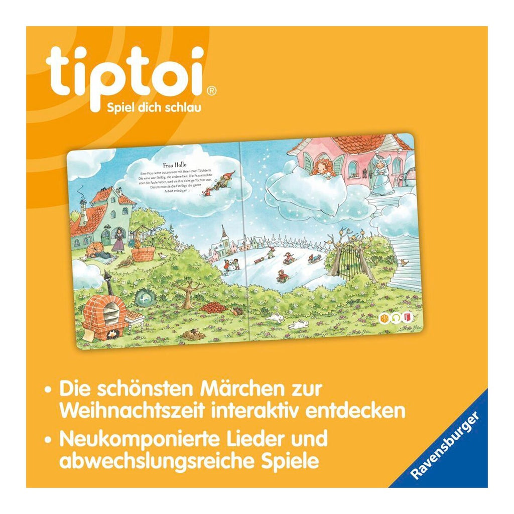 tiptoi® interaktiv bok "Meine schönsten Weihnachtsmärchen" oppslått side