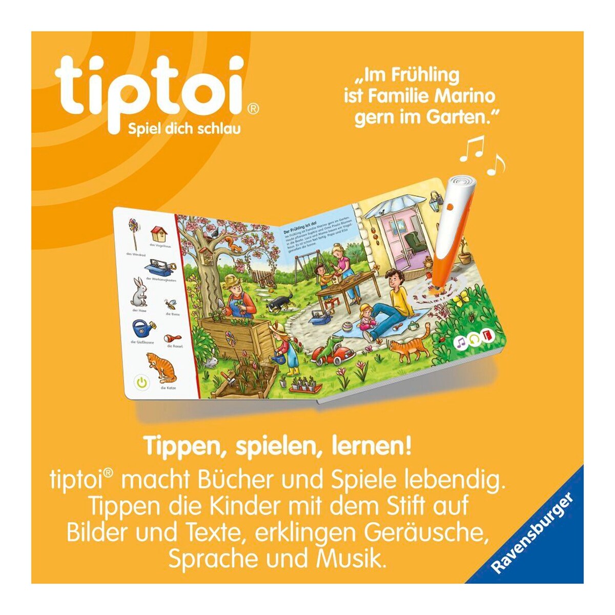 detalj av tiptoi® lete og oppdage: årstidene