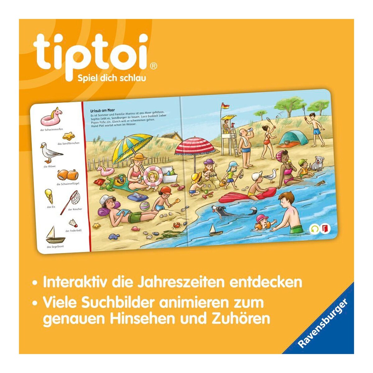 tiptoi® lete og oppdage: årstidene montert